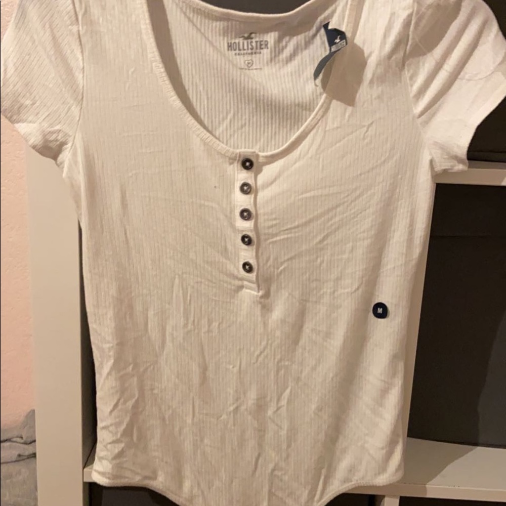 White button up bodysuit